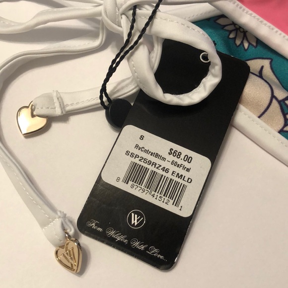 WILDFOX Sixties Reversible Emerald Daisy Floral - Picture 8 of 8